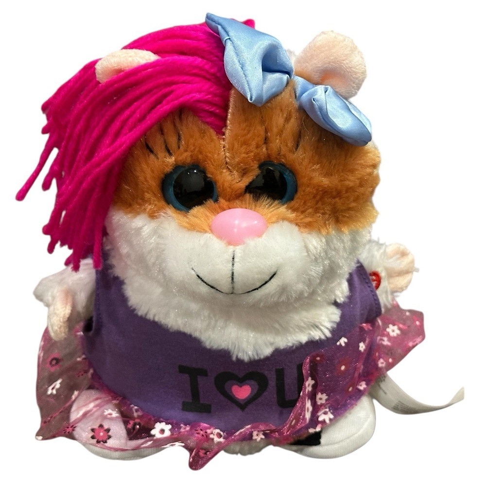 RARE‎ Gemmy Singing Hamster Girl Call Me Maybe Plush Song READ